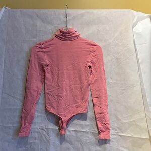 Wolford Pink Long Sleeve Bodysuit